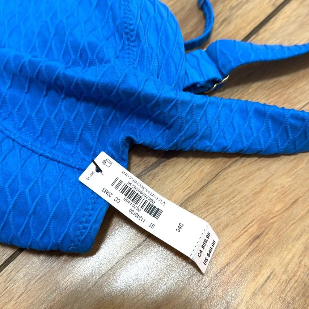 NWT Victoria’s Secret SWIM Mix & Match Full Coverage Bikini Top in Shocking Blue